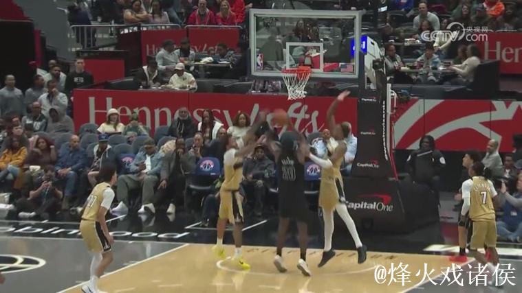 萨尔19+6麦科勒姆17分 奇才主场大胜篮网 萨尔19+6麦科勒姆17分 奇才主场大胜篮网